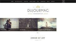 Desktop Screenshot of dujourmag.com