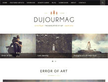 Tablet Screenshot of dujourmag.com